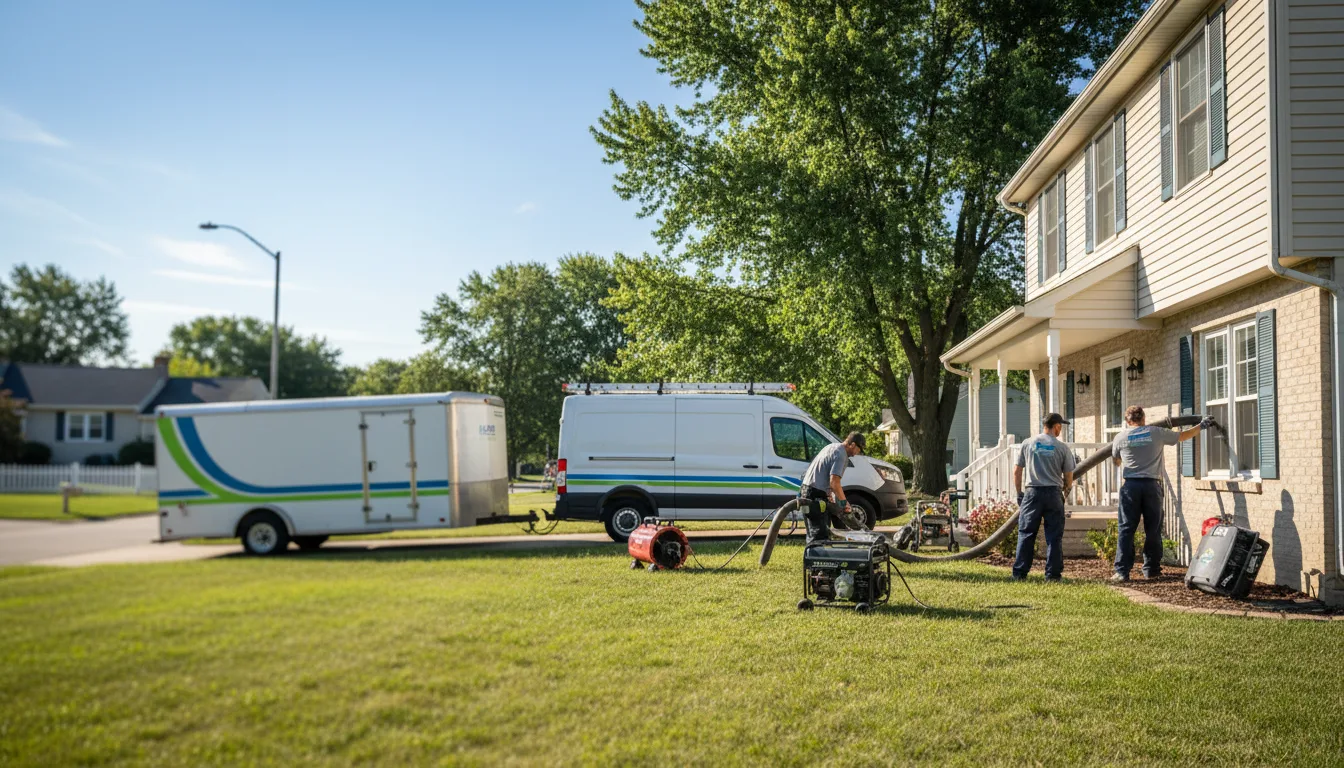 Flooded Basement Restoration And Cleanup With Repair in Collins, WI near me